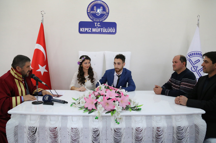 Antalyadaki ilk müftü nikahı14 Şubatta kıyıldı