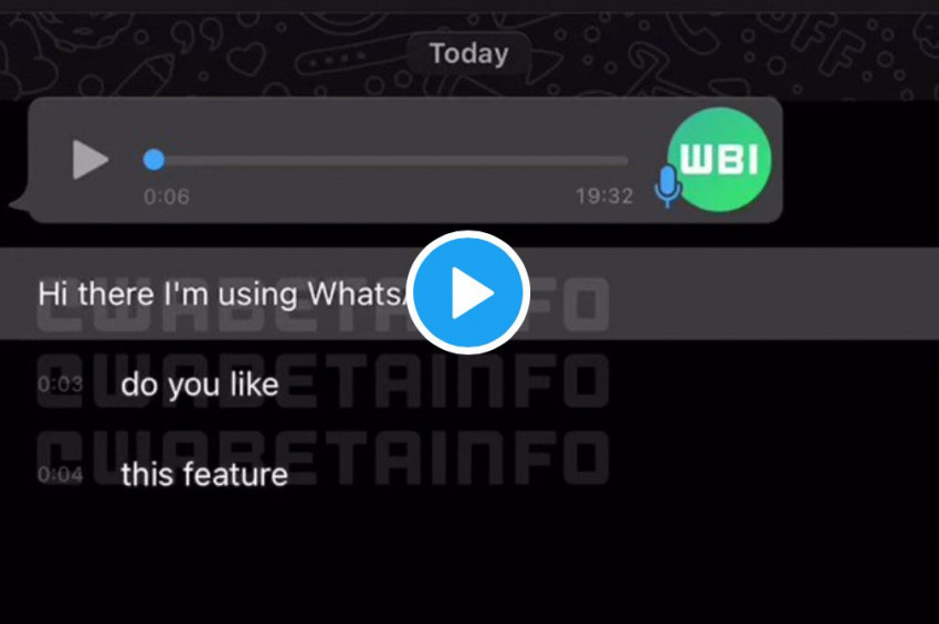 WhatsAppa sesi yazıya çevirme özelliği gelebilir