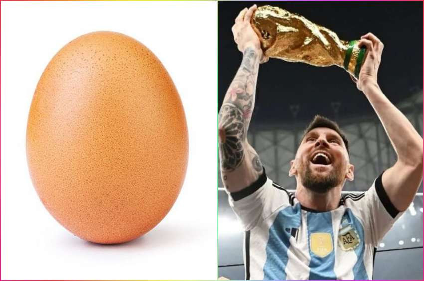 Instagramda Sarı Yumurtayı kıran tek kişi Messi oldu