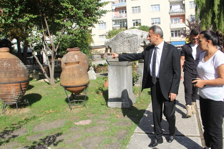 Sinopta arkeopark kurma çalışmaları sürüyor