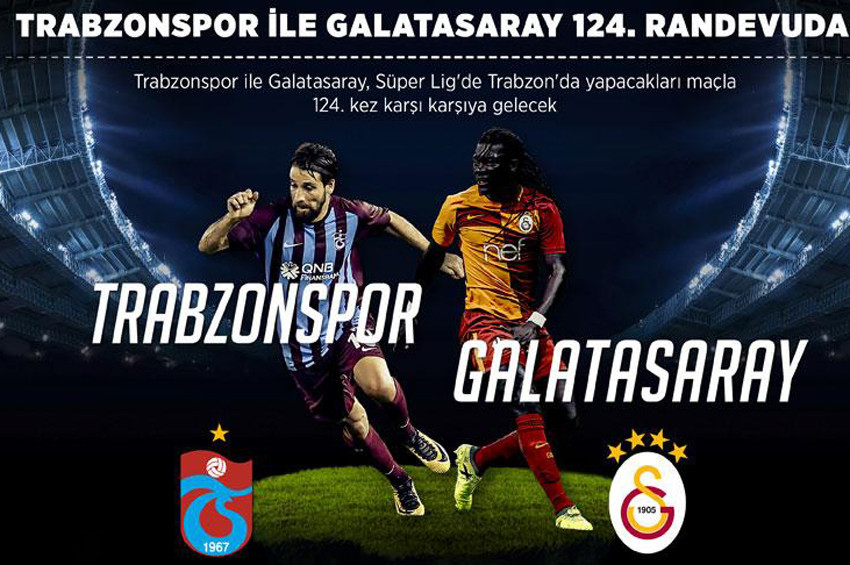 Trabzonspor ile Galatasaray 124. kez karşılaşacak