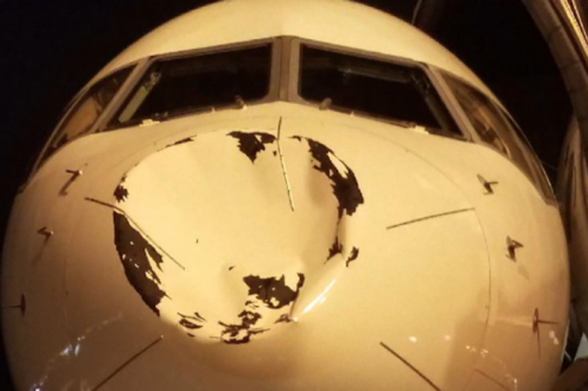 UFO ile uçak çarpıştı iddiası