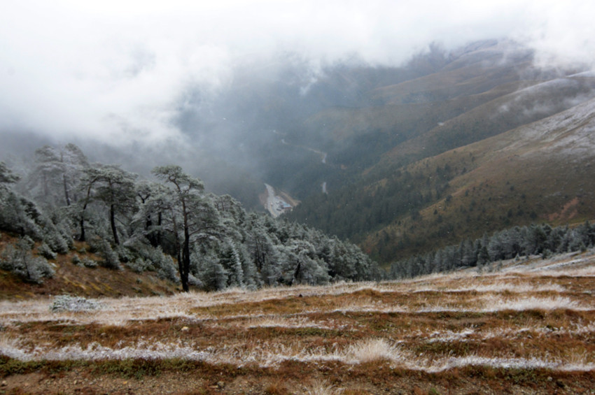Zigana Dağına mevsimin ilk karı yağdı