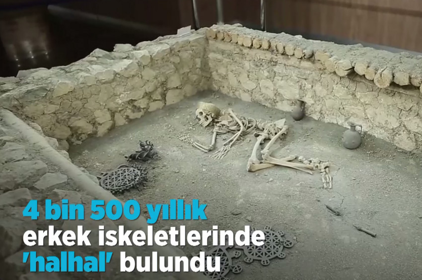 4 bin 500 yıllık hallal takmış erkek iskeleti bulundu