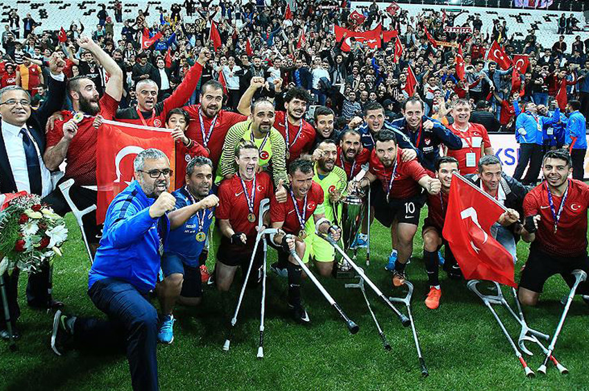Türkiye Milli Ampute Futbol Takımı Avrupa Şampiyonu oldu