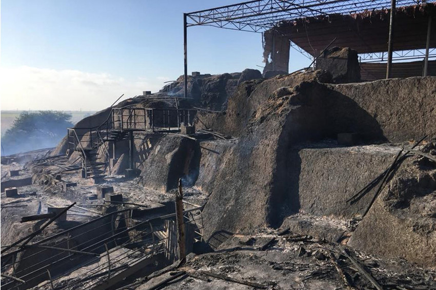 Peruda arkeolojik sit alanında yangın çıktı