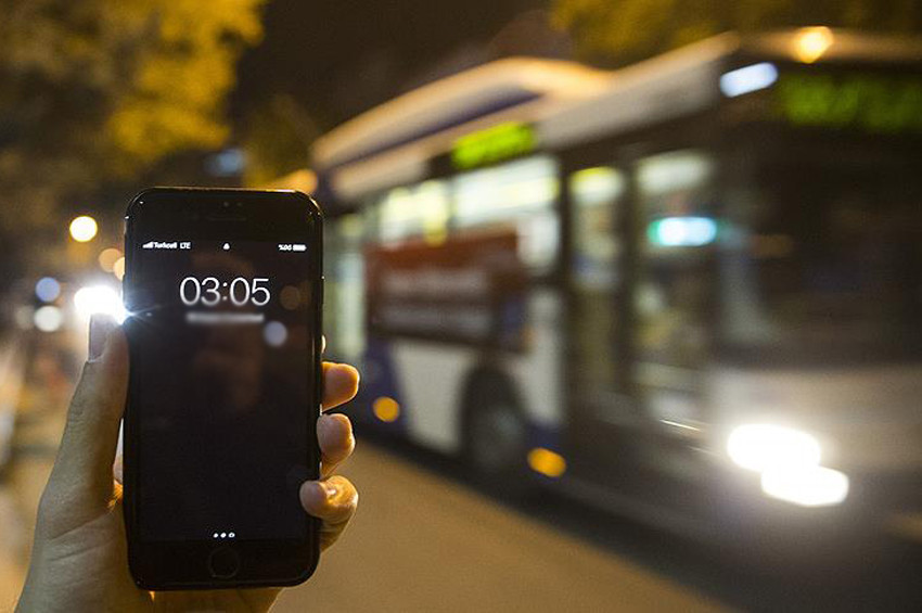 Ankarada EGO otobüsleri gece seferlerine başladı