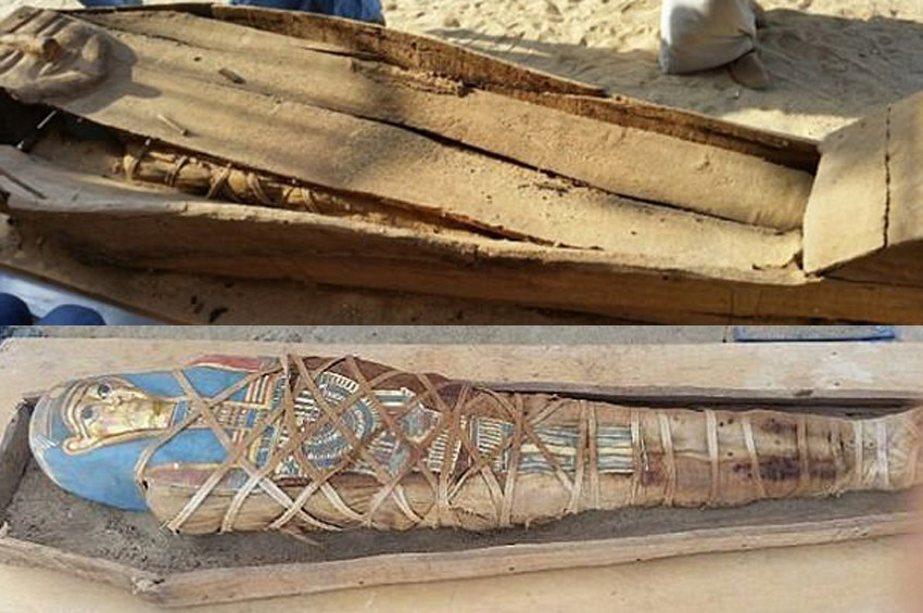 Üzerinde İsisin resmi olan mumya bulundu