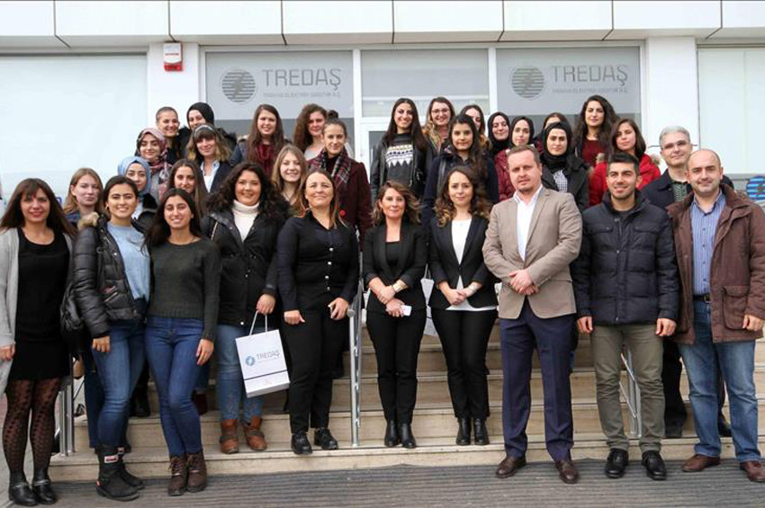Kadın mühendis adayları TREDAŞı ziyaret etti