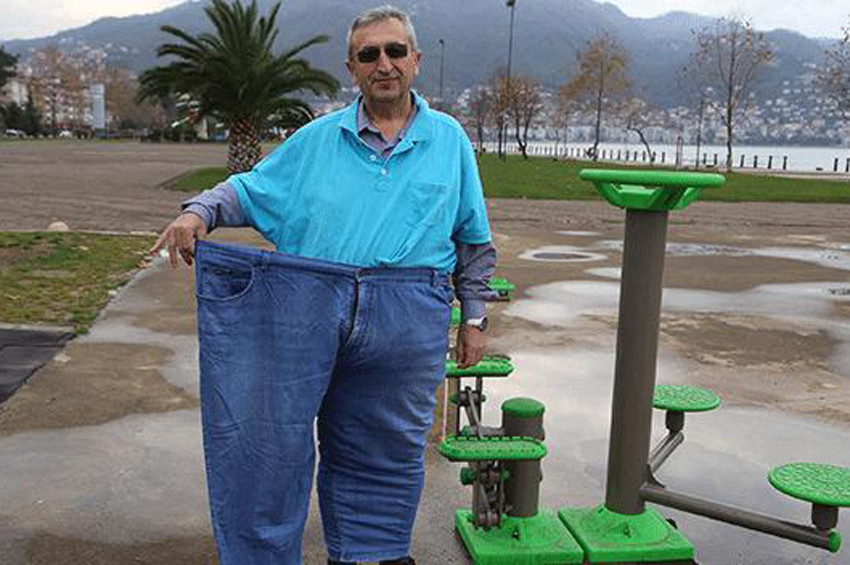 Bir yılda 101 kilo verdi