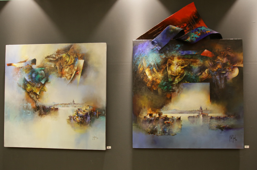 Hülya Günelin seramikleri ve Sait Günel’in resimleri Galeri Işıkta