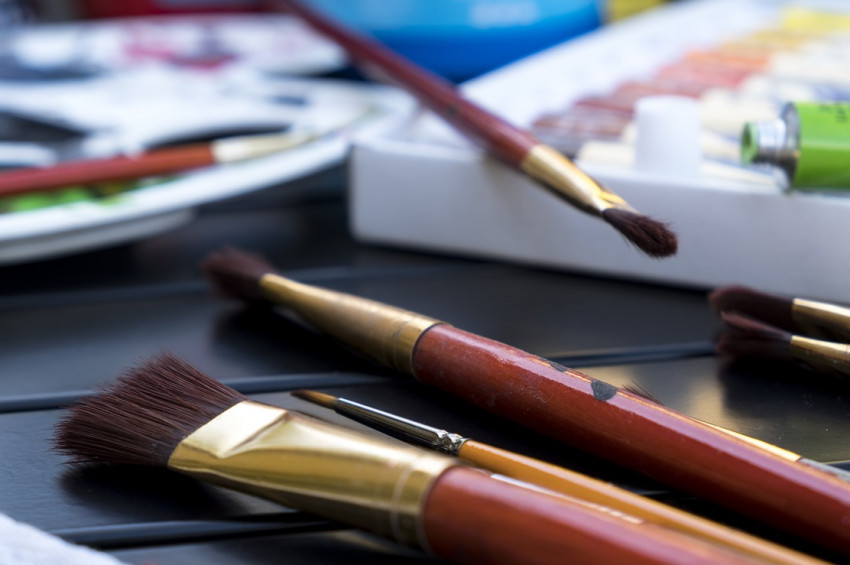 9. Uluslararası Kervansaray Buluşmasında resim etkinliği