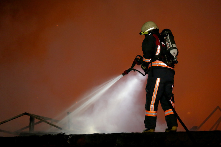 Bakırköyde Florya sahilinde balık restoranı yandı