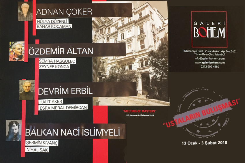 4 büyük usta ve 8 değerli çırak aynı sergide buluştu