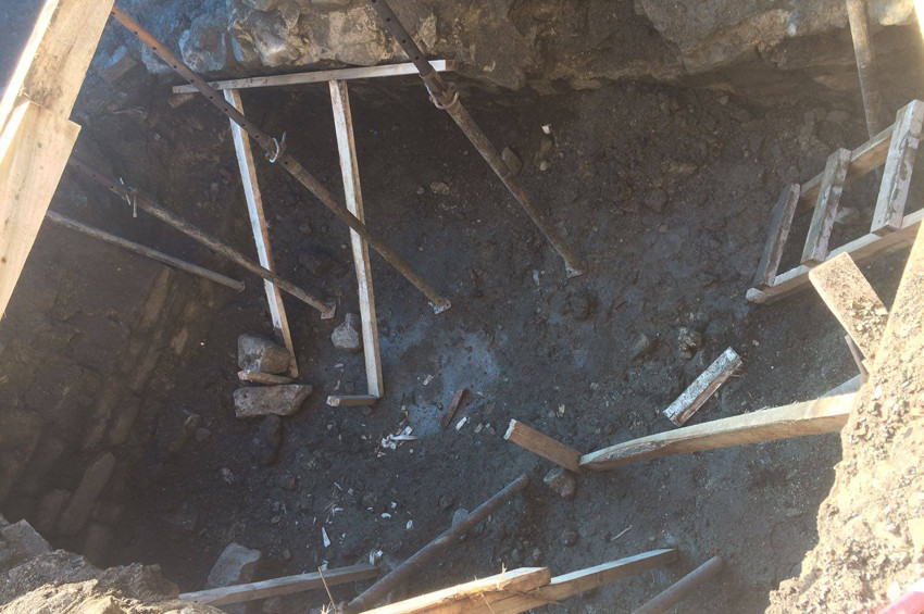 İskilipte bulunan tarihi yapı türbe olabilir iddiası