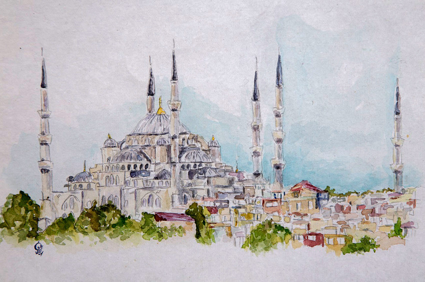 Sündüz Recebinin fırçasından İstanbul ve Kudüs