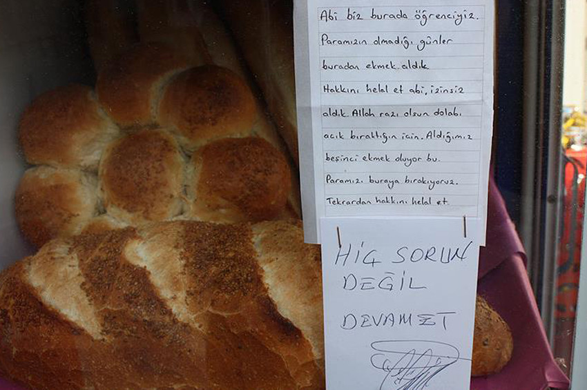 Bilecikin Söğüt ilçesinde ilginç ekmek vakası