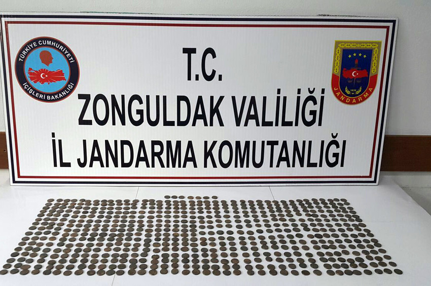 Zonguldakta tarihi sikke kaçakçılığı