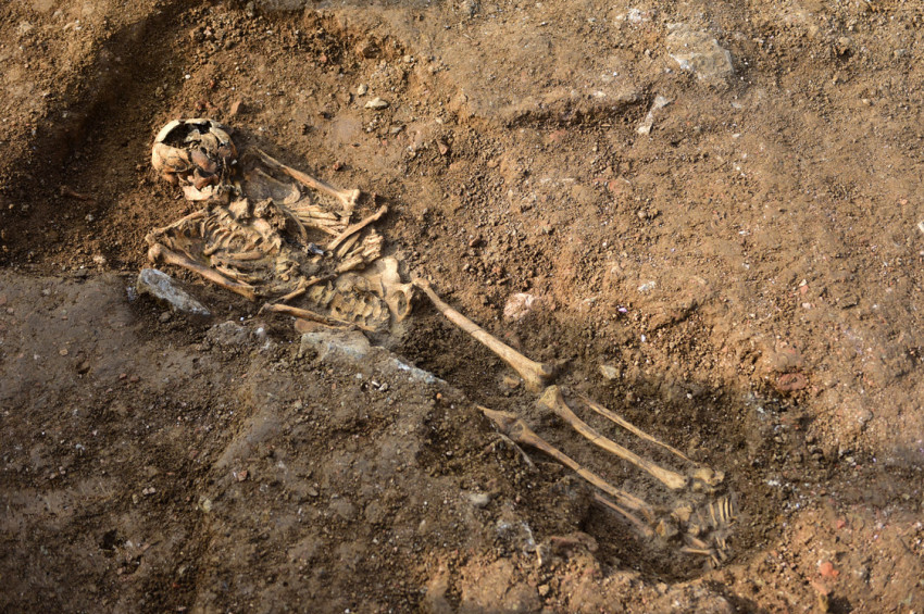 Haydarpaşada Bizans dönemi iskeleti bulundu