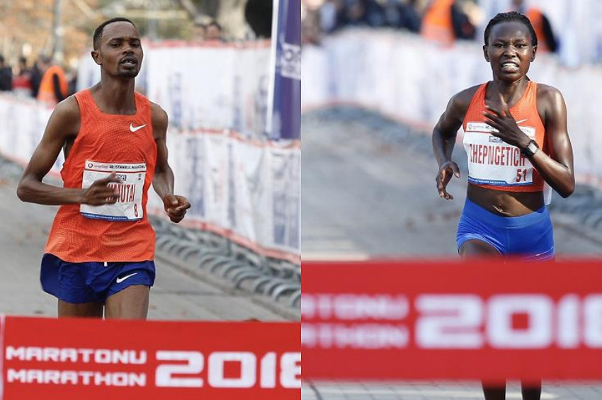 Vodafone 40. İstanbul Maratonununda Kenyalı atletlerden parkur rekoru