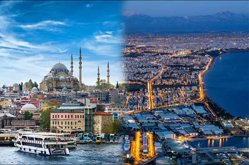 İstanbul ve Antalya Avrupanın gözde şehirlerinden