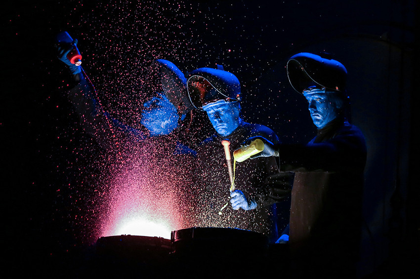 Blue Man Group Zorlu PSMde  ayakta alkışlandı
