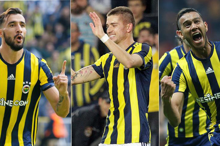 Fenerbahçe taraftarının desteği futbolcuları sevindirdi