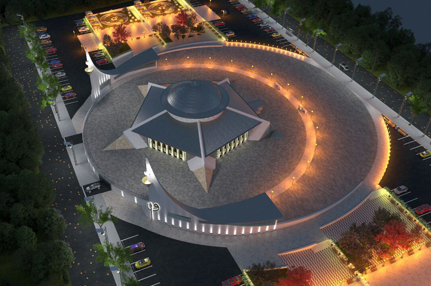 Sivasın Ay yıldız şekilli camisi