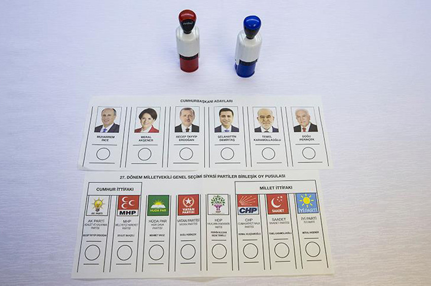 24 Haziran seçimlerinde kullanılacak oy pusulaları tanıtıldı