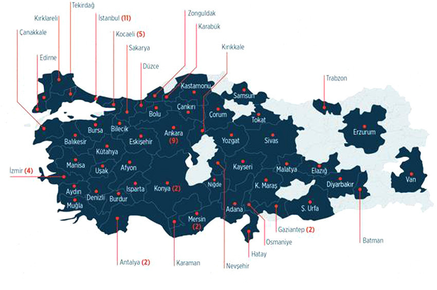 Türkiyedeki teknopark sayısı 81 oldu