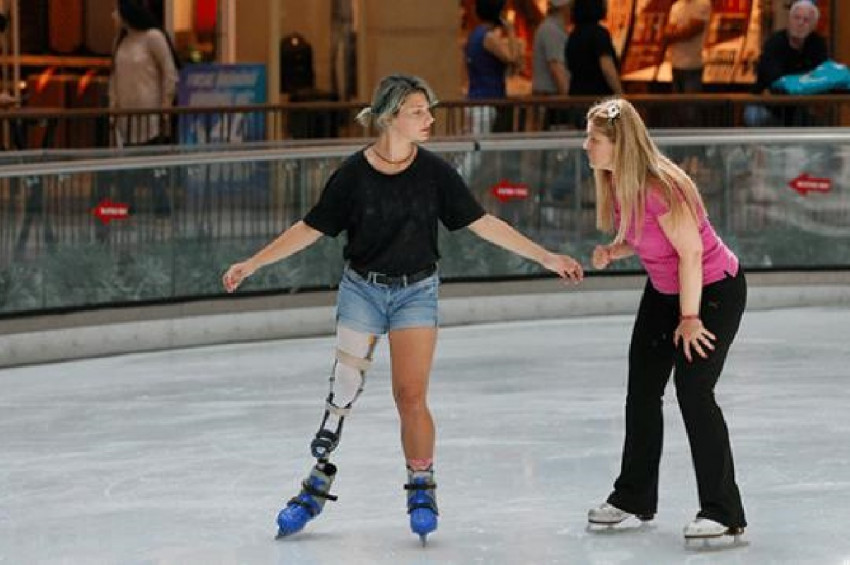 Protez bacağıyla sporda engel tanımıyor