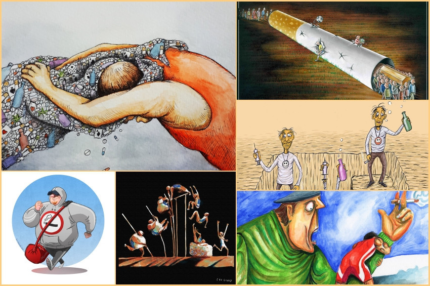 Yeşilay Karikatür Yarışması’nın galipleri belli oldu