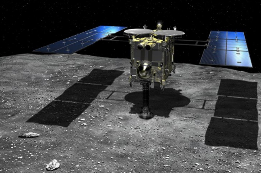 Ryugu asteroidine çukur kazıldı