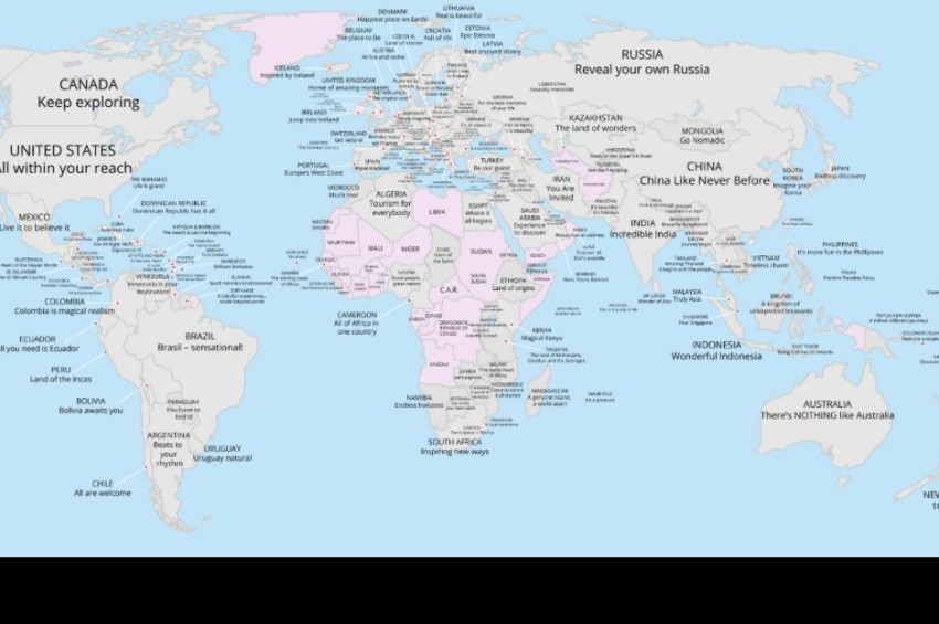 Dünya ülkelerinin ilginç turizm sloganları