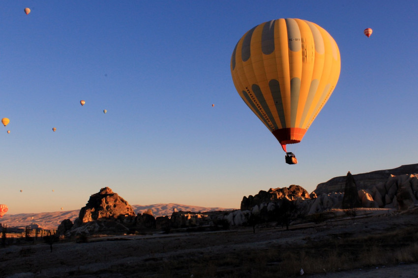 Kapadokya balon festivaline hazırlanıyor