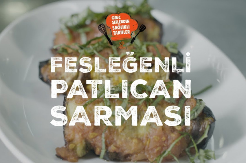 Fesleğenli Patlıcan Sarma tarifi
