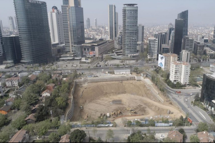 Levent Camisi için temel atma hazırlığı yapılıyor