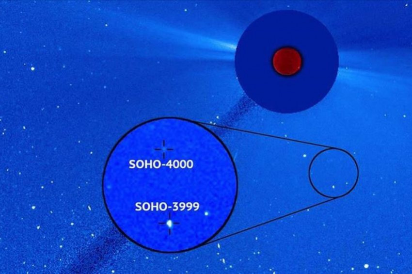 SOHO Teleskobuyla keşfedilen 4 bininci kuyruklu yıldız