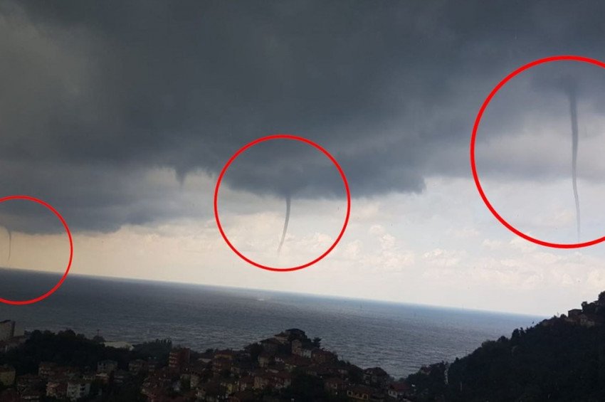 Karadenizde aynı anda 3 hortum birden oluştu