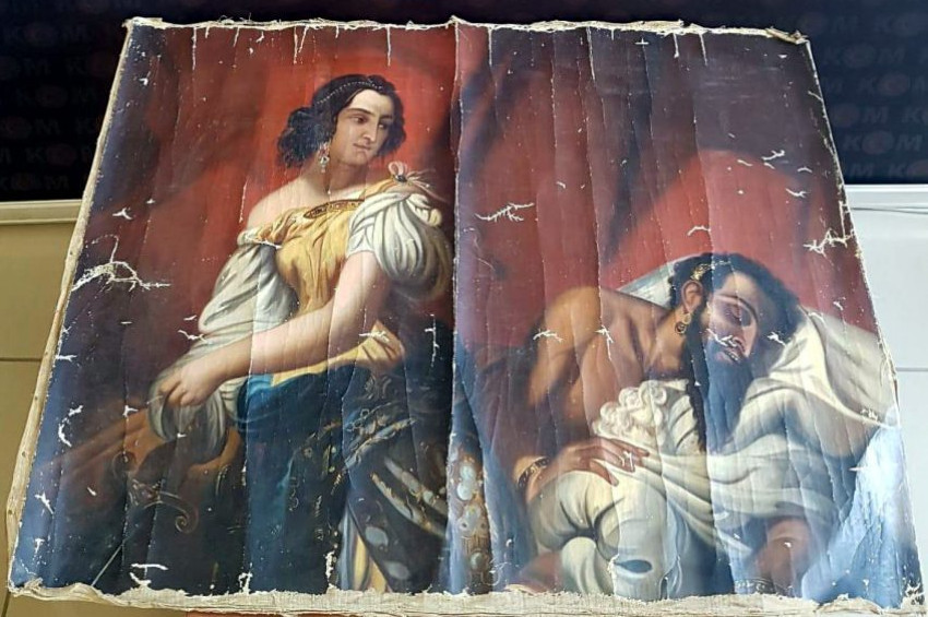 Tokatta yakalanan Yahya Peygamber konulu tablo müzeye konuldu