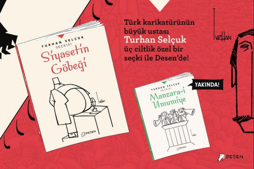 Turhan Selçuk Karikatürleri 3 ayrı kitapta toplandı