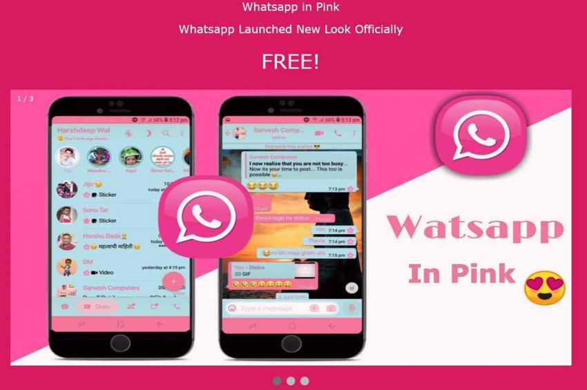 Pembe WhatsApp sizi tuzağa düşürmesin