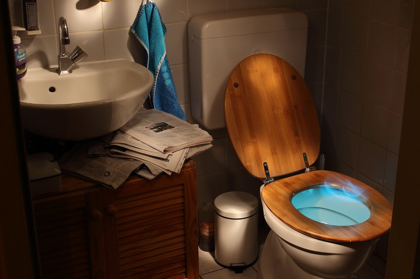 Dikkat: Sifonu çeker çekmez tuvaletten çıkın