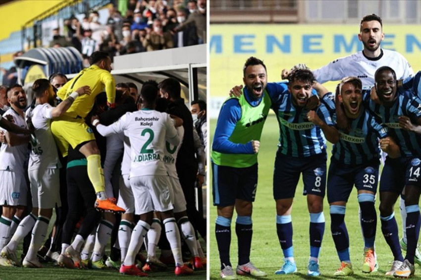 Adana Demirspor ile GZT Giresunspor Süper Lige çıktı