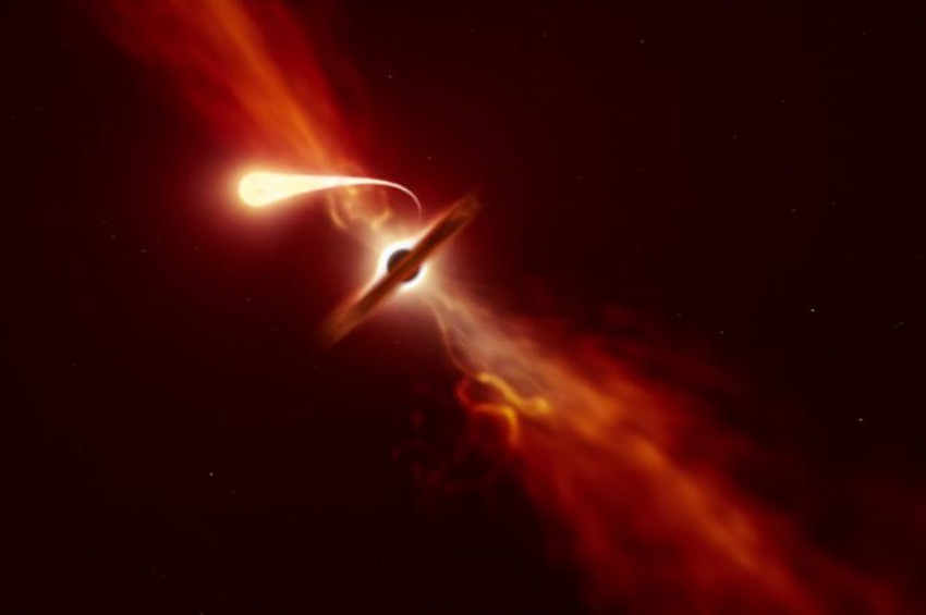 Kara deliğin yuttuğu yıldız peynir gibi sündü!