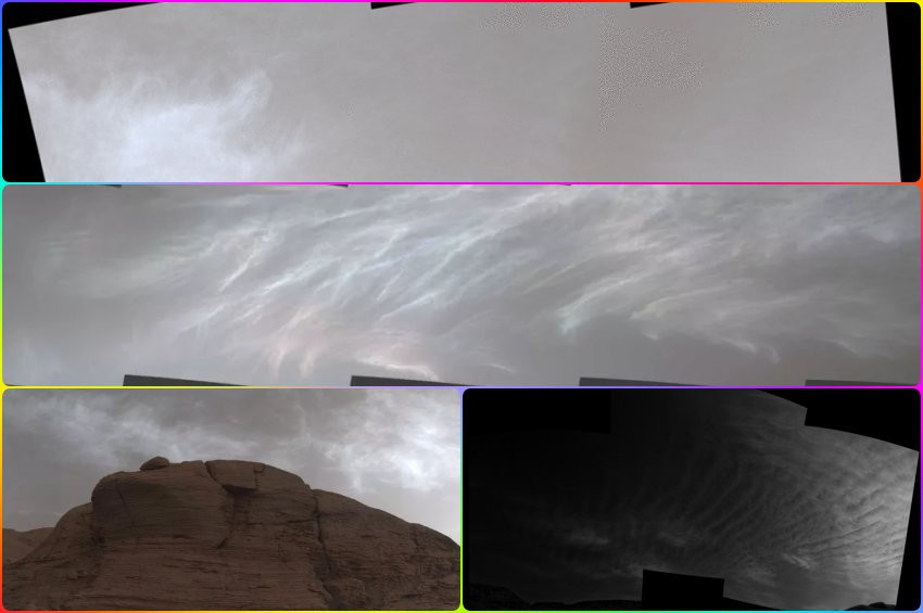 Marsta renkli garip bulutlar gözlemlendi