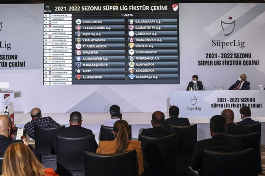 Süper Lig 2021-2022 sezonu fikstür çekimi yapıldı