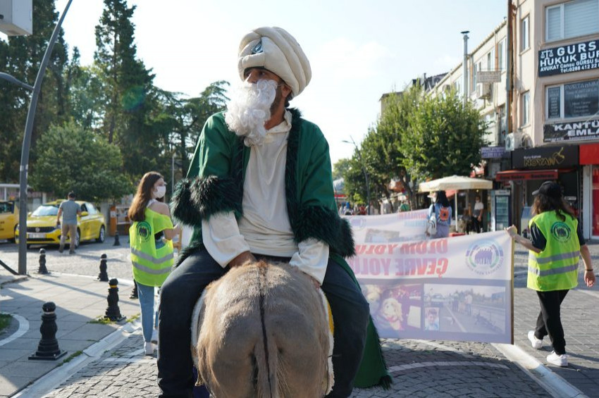 Lüleburgaz Deresi için Nasrettin Hocalı eylem
