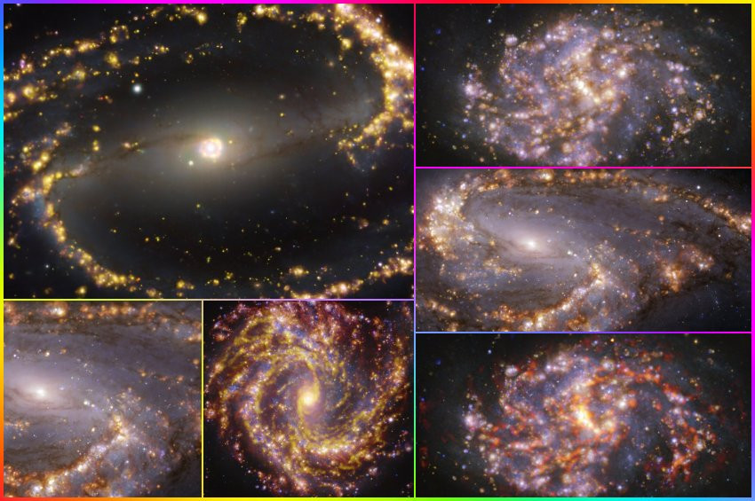 Galaktik havai fişekler yıldızların oluşumuna ışık tutuyor