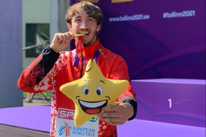 Berke Akçam 400 metre engellide Avrupa şampiyonu oldu